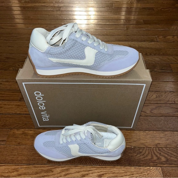 Dolce Vita B.NTCD Woven Mesh Sneakers Dusty Blue Women’s Size 8 NIB - Picture 4 of 16